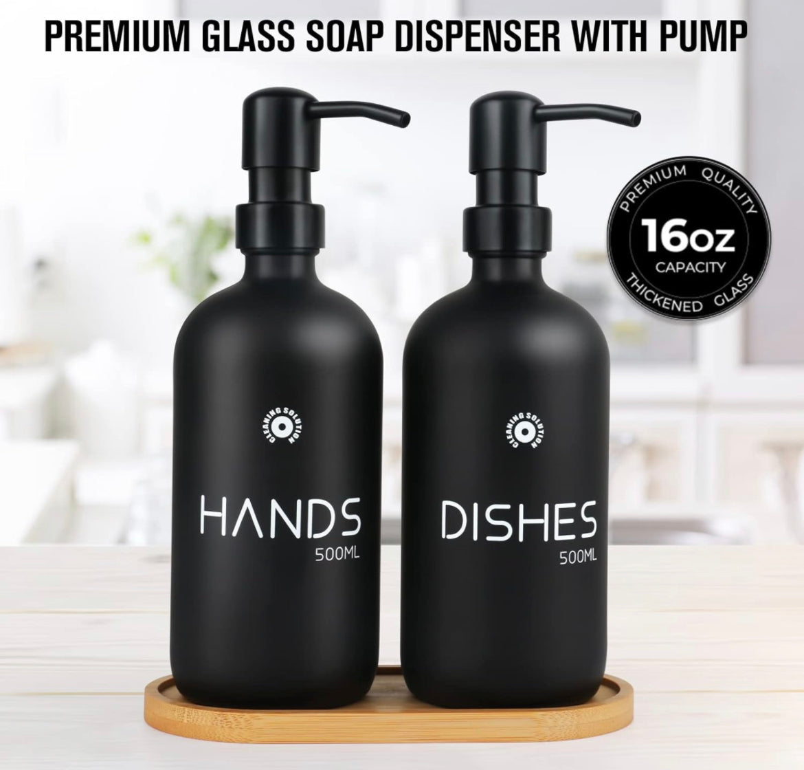 2 Pack Hand & Dish Soap Dispenser